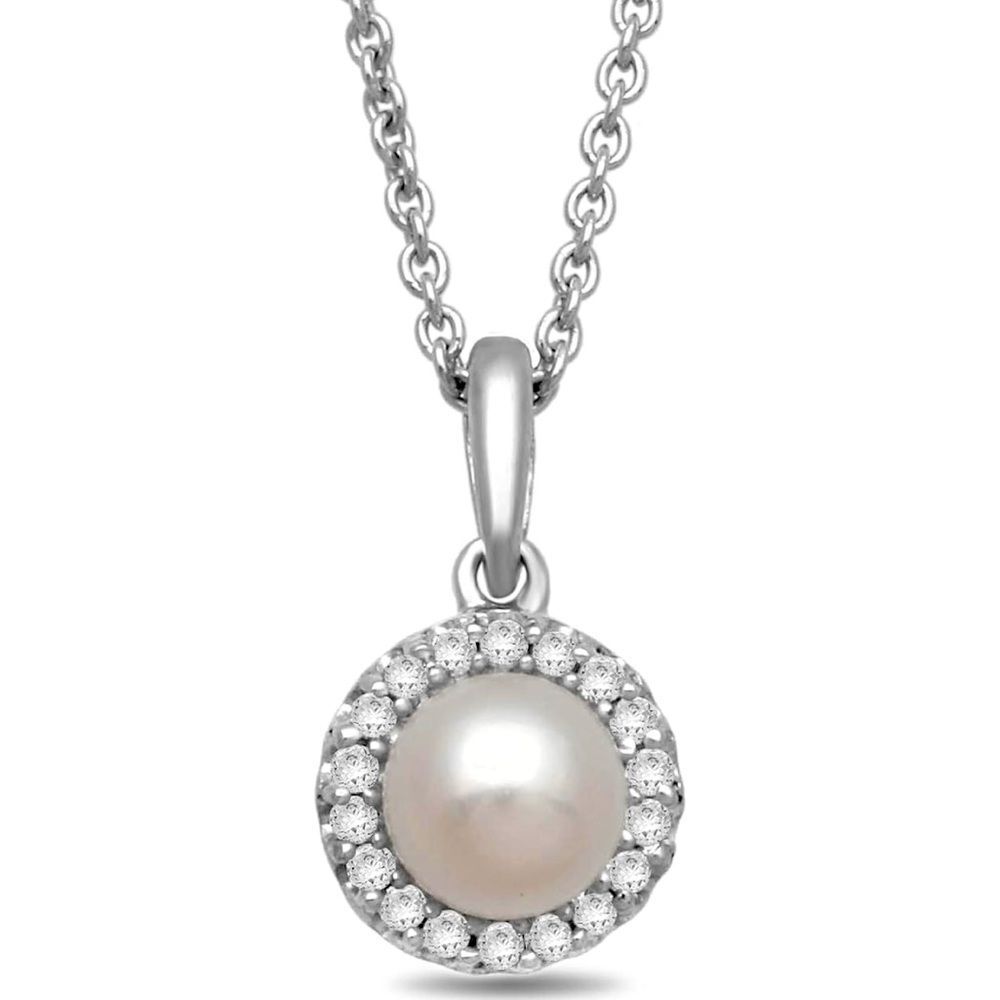 Minimalist Elegant Pearl Pendant Necklace Fine Jewelry